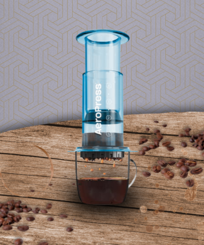 AeroPress Clear Blue - Zaparzacz do kawy niebieski.png