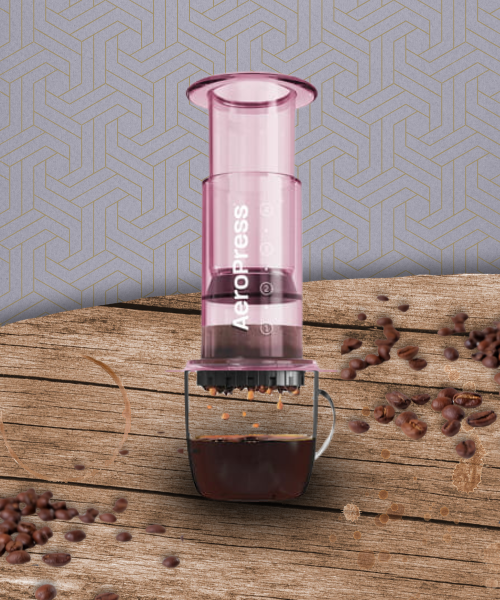 AeroPress Clear Pink - Zaparzacz do kawy różowy.png